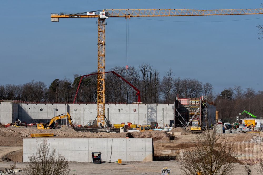 Panzer Commissary construction site on U.S. Army Garrison Stuttgart’s Panzer Kaserne