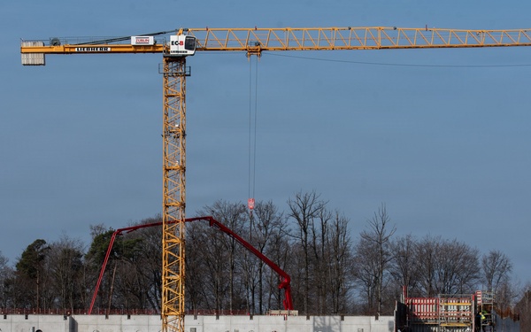 Panzer Commissary construction site on U.S. Army Garrison Stuttgart’s Panzer Kaserne
