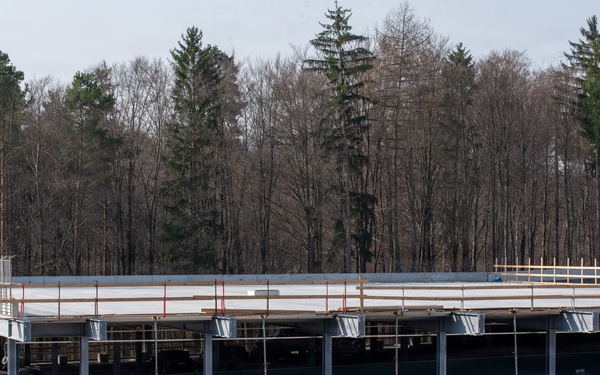 Panzer Commissary construction site on U.S. Army Garrison Stuttgart’s Panzer Kaserne