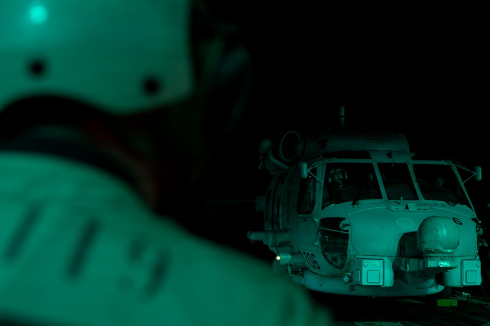 USS Delbert D. Black (DDG 119) Conducts Flight Operations