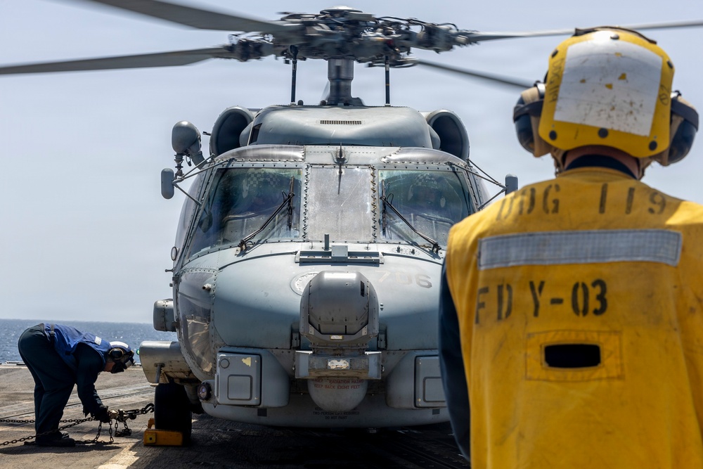 USS Delbert D. Black (DDG 119) Conducts Flight Operations