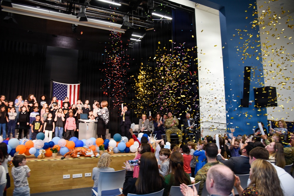 Sembach Elementary School ribbon cutting