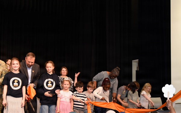 Sembach Elementary School ribbon cutting