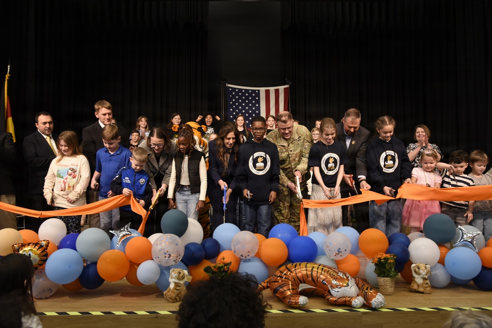 Sembach Elementary School ribbon cutting