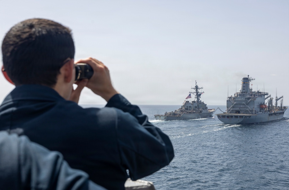 Delbert D. Black Conducts a Replenishment-at-Sea