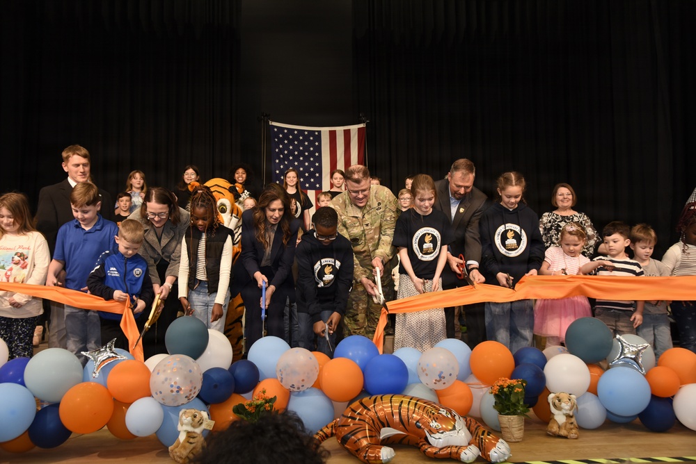Sembach Elementary School ribbon cutting