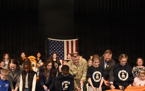 Sembach Elementary School ribbon cutting