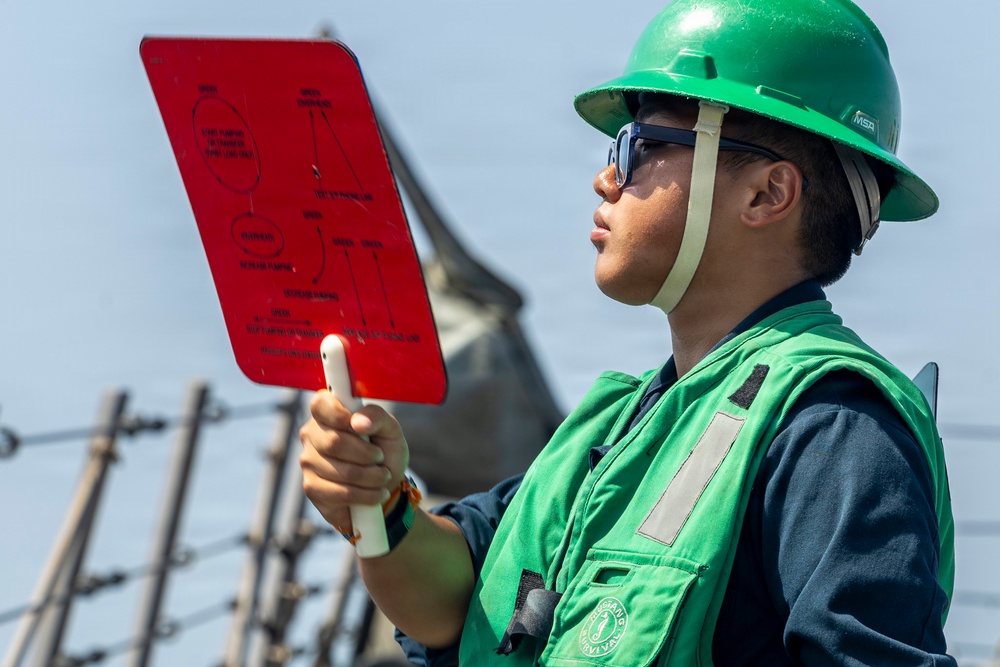 Delbert D. Black Conducts a Replenishment-at-Sea