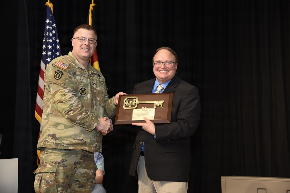 Sembach Elementary School ribbon cutting