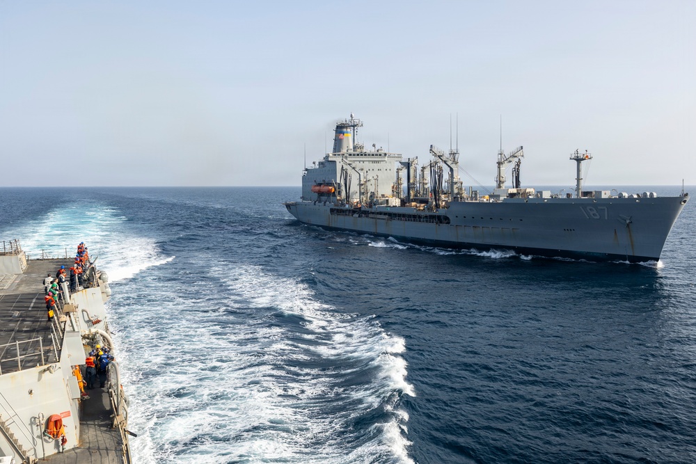 Delbert D. Black Conducts a Replenishment-at-Sea