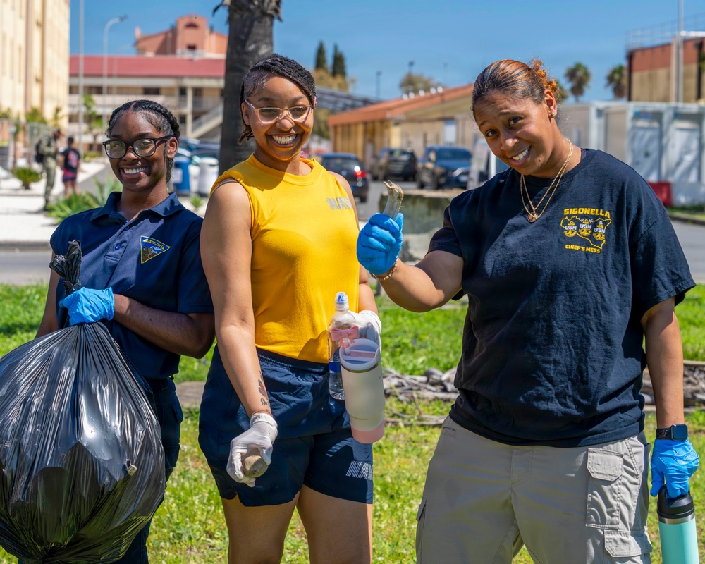 Keep Sigonella Beautiful base clean up