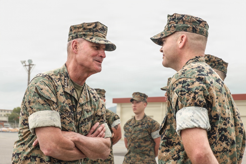 The 38th Assistant Commandant of the Marine Corps visits III MEF Marines