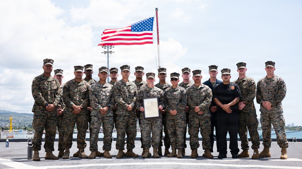 15th MEU Marine Earns Meritorious Staff Sergeant Promotion, NCO of the Year Service-Level Award Amid TF Ashland Deployment
