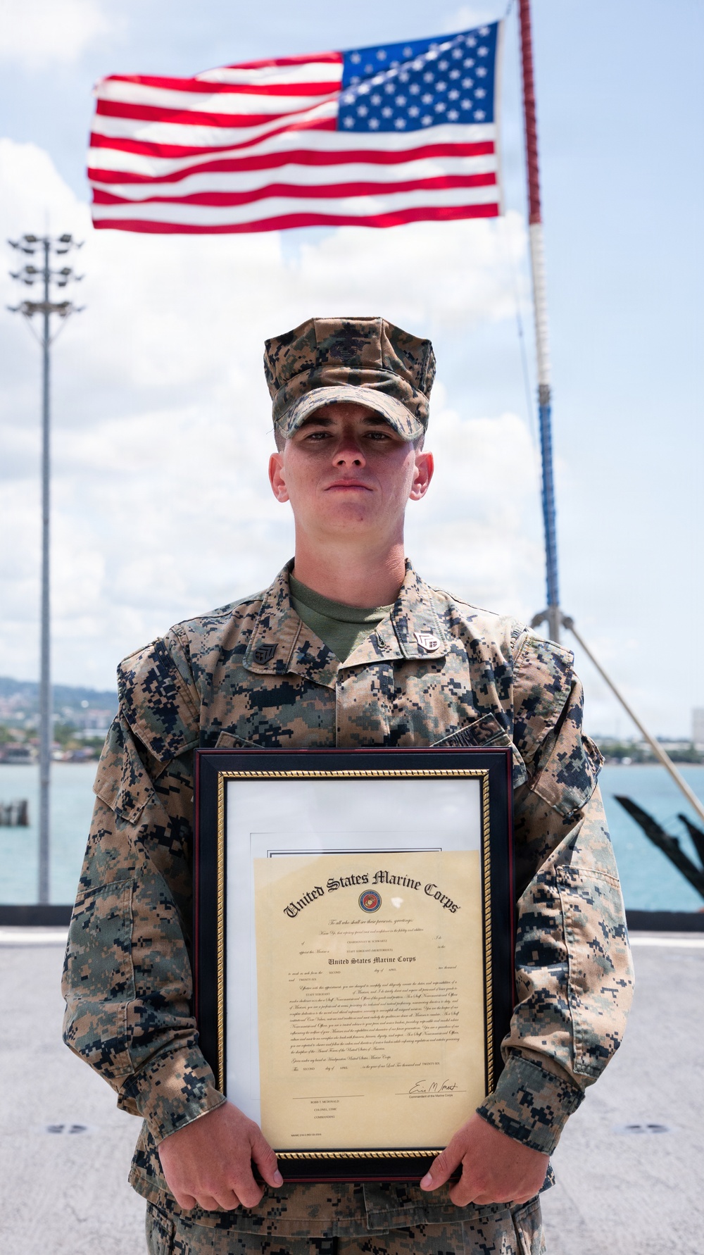 15th MEU Marine Earns Meritorious Staff Sergeant Promotion, NCO of the Year Service-Level Award Amid TF Ashland Deployment