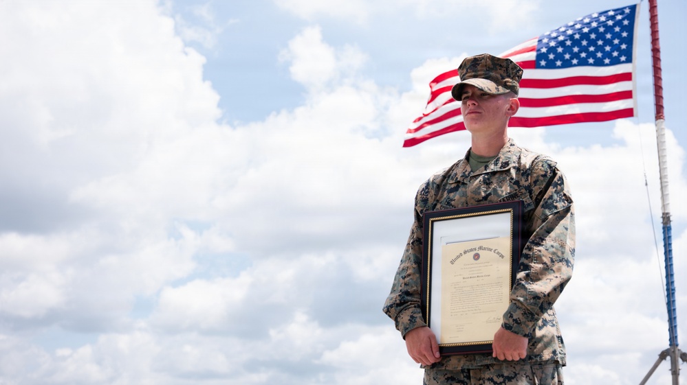15th MEU Marine Earns Meritorious Staff Sergeant Promotion, NCO of the Year Service-Level Award Amid TF Ashland Deployment
