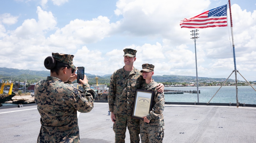 15th MEU Marine Earns Meritorious Staff Sergeant Promotion, NCO of the Year Service-Level Award Amid TF Ashland Deployment