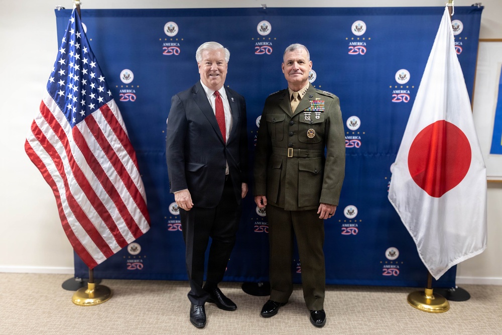 The 38th Assistant Commandant of the Marine Corps visits U.S. Embassy Tokyo