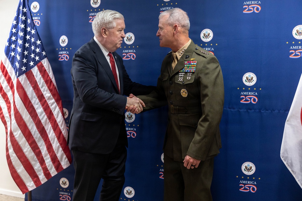 The 38th Assistant Commandant of the Marine Corps visits U.S. Embassy Tokyo