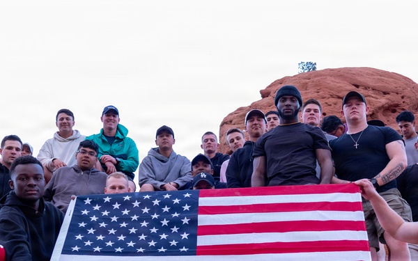 4-9 IN Manchu Reenlistment Ceremony at Garden of the Gods