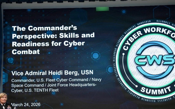Commander U.S. Fleet Cyber Command, Navy Space Command, U.S. 10th Fleet Attends Cyber Workforce Summit 2.0