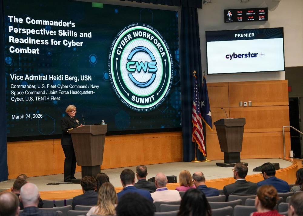 Commander U.S. Fleet Cyber Command, Navy Space Command, U.S. 10th Fleet Attends Cyber Workforce Summit 2.0