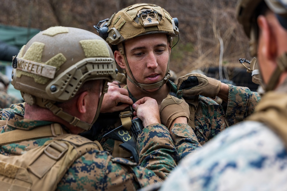 U.S. Marines with 3/12 Hold a Formation for Promotions and Awards during KMEP 26.1