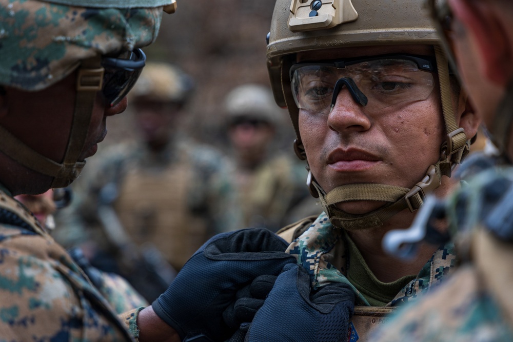 U.S. Marines with 3/12 Hold a Formation for Promotions and Awards during KMEP 26.1