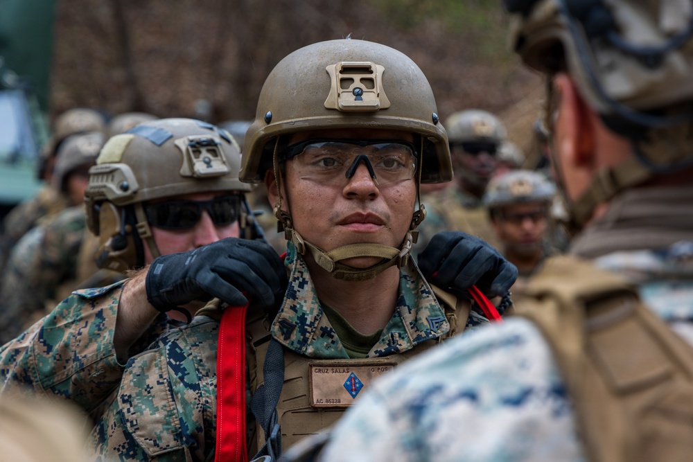 U.S. Marines with 3/12 Hold a Formation for Promotions and Awards during KMEP 26.1