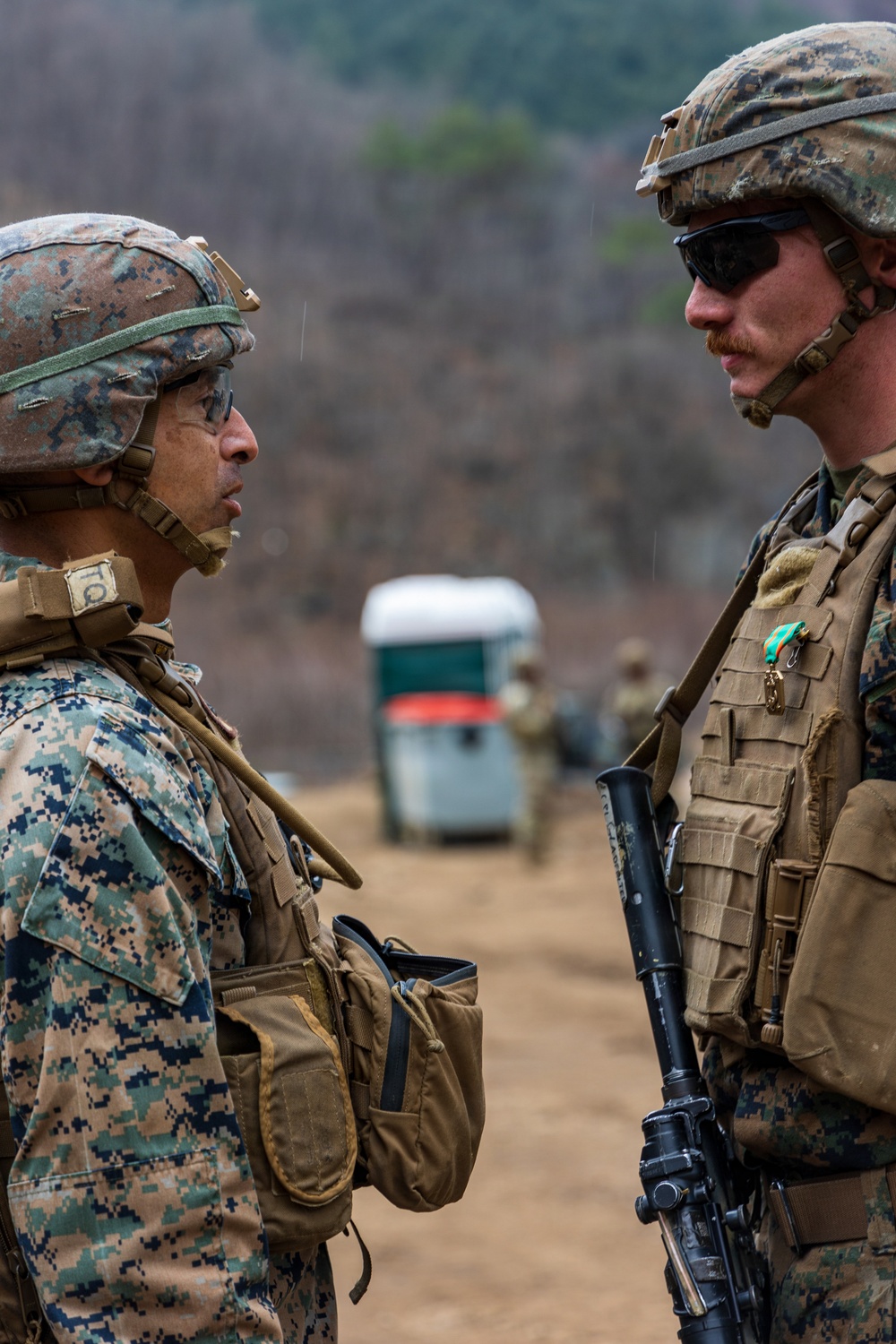 U.S. Marines with 3/12 Hold a Formation for Promotions and Awards during KMEP 26.1