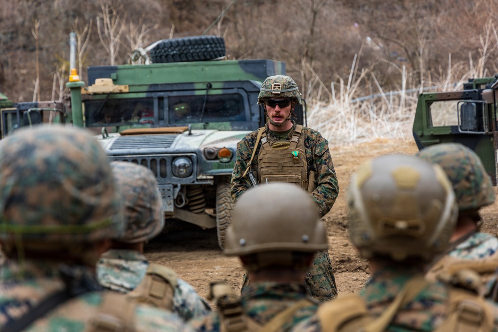 U.S. Marines with 3/12 Hold a Formation for Promotions and Awards during KMEP 26.1