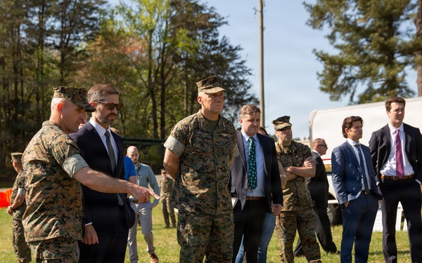 Jason L. Potter Alongside Lt. Gen. Austin Visit MCDAT Demonstration