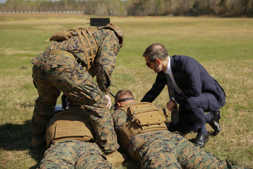 Jason L. Potter Alongside Lt. Gen. Austin Visit MCDAT Demonstration
