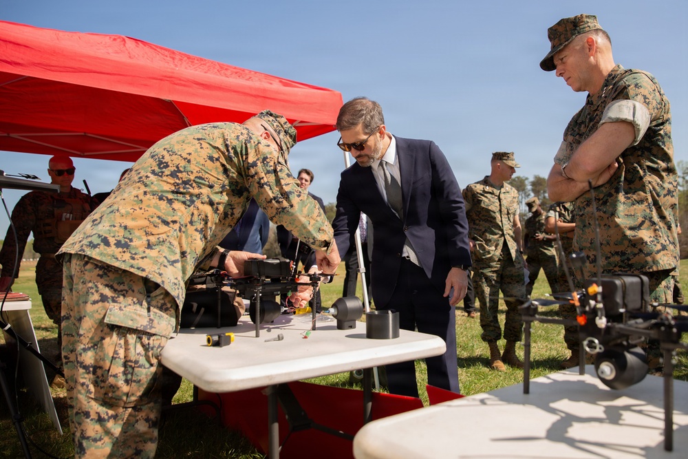 Jason L. Potter Alongside Lt. Gen. Austin Visit MCDAT Demonstration