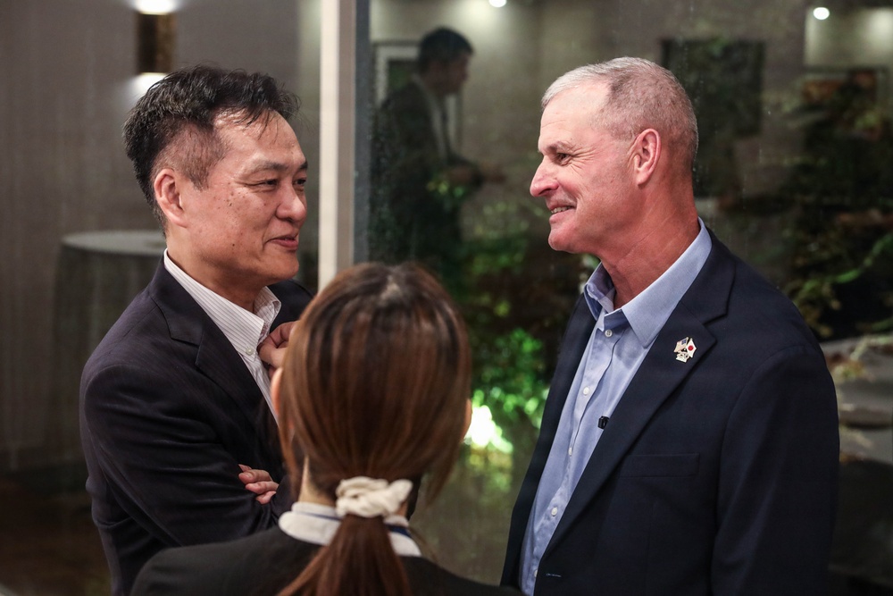 The 38th Assistant Commandant of the Marine Corps is the Guest of Honor for the Deputy Chief of Mission's Evening Reception