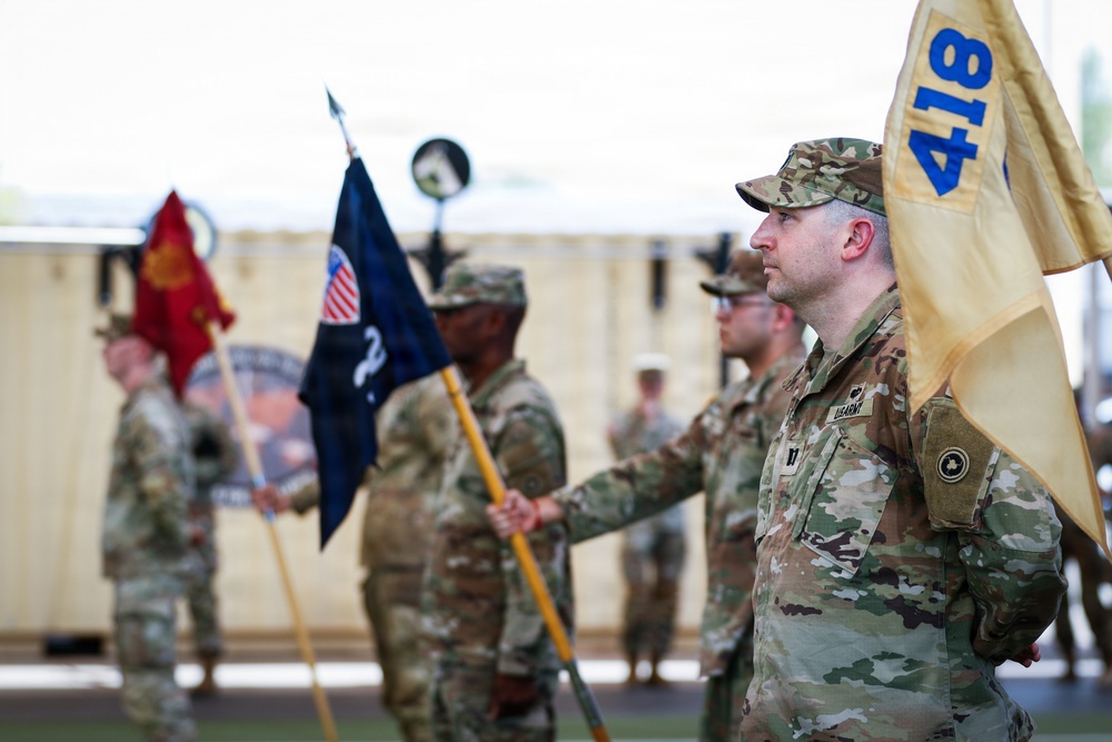 418th Quartermaster Battalion Change of Command