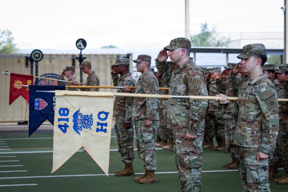 418th Quartermaster Battalion Change of Command