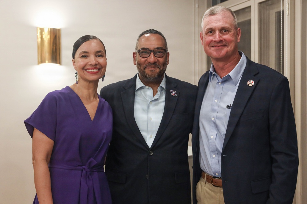 The 38th Assistant Commandant of the Marine Corps is the Guest of Honor for the Deputy Chief of Mission's Evening Reception