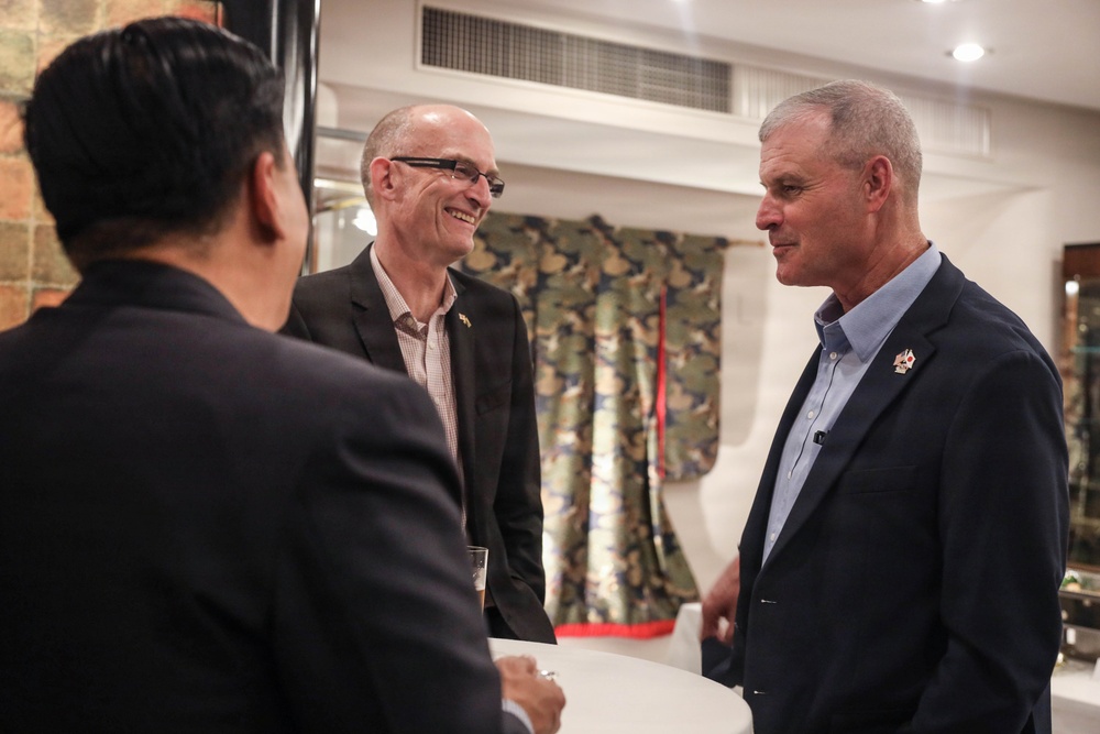The 38th Assistant Commandant of the Marine Corps is the Guest of Honor for the Deputy Chief of Mission's Evening Reception