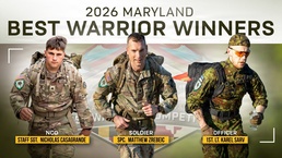 2026 Maryland National Guard State Best Warrior Competition Winners