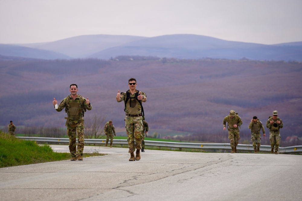 KFOR Soldiers honor fallen service members during German 16K3 Memorial March in Kosovo