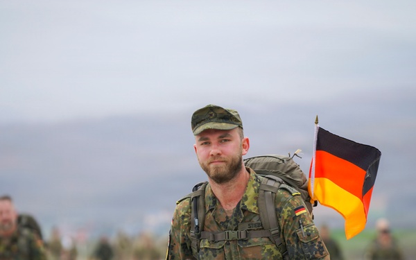 KFOR Soldiers honor fallen service members during German 16K3 Memorial March in Kosovo