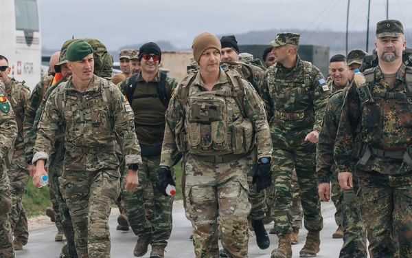KFOR Soldiers honor fallen service members during German 16K3 Memorial March in Kosovo