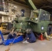 22nd MEU (SOC) | CLB 26 Marines Conduct Maintenance on an Extended Boom Forklift