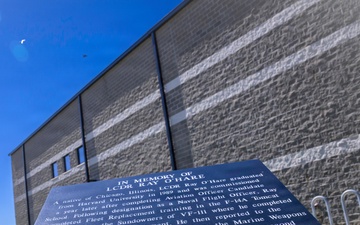 Navy dedicates MQ-25 hangar to fallen test pilot