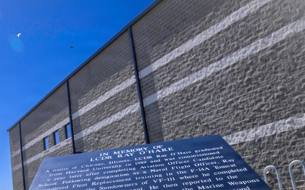 Navy dedicates MQ-25 hangar to fallen test pilot