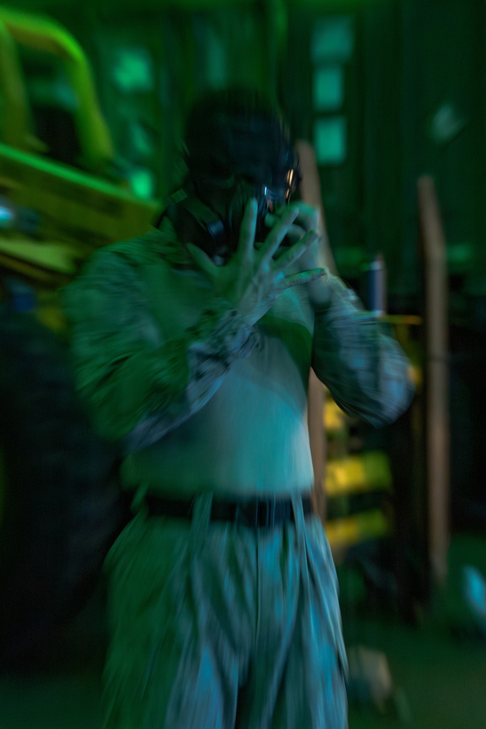 22nd MEU (SOC) | CLB-26 PTs during CBRN Drill Aboard USS San Antonio