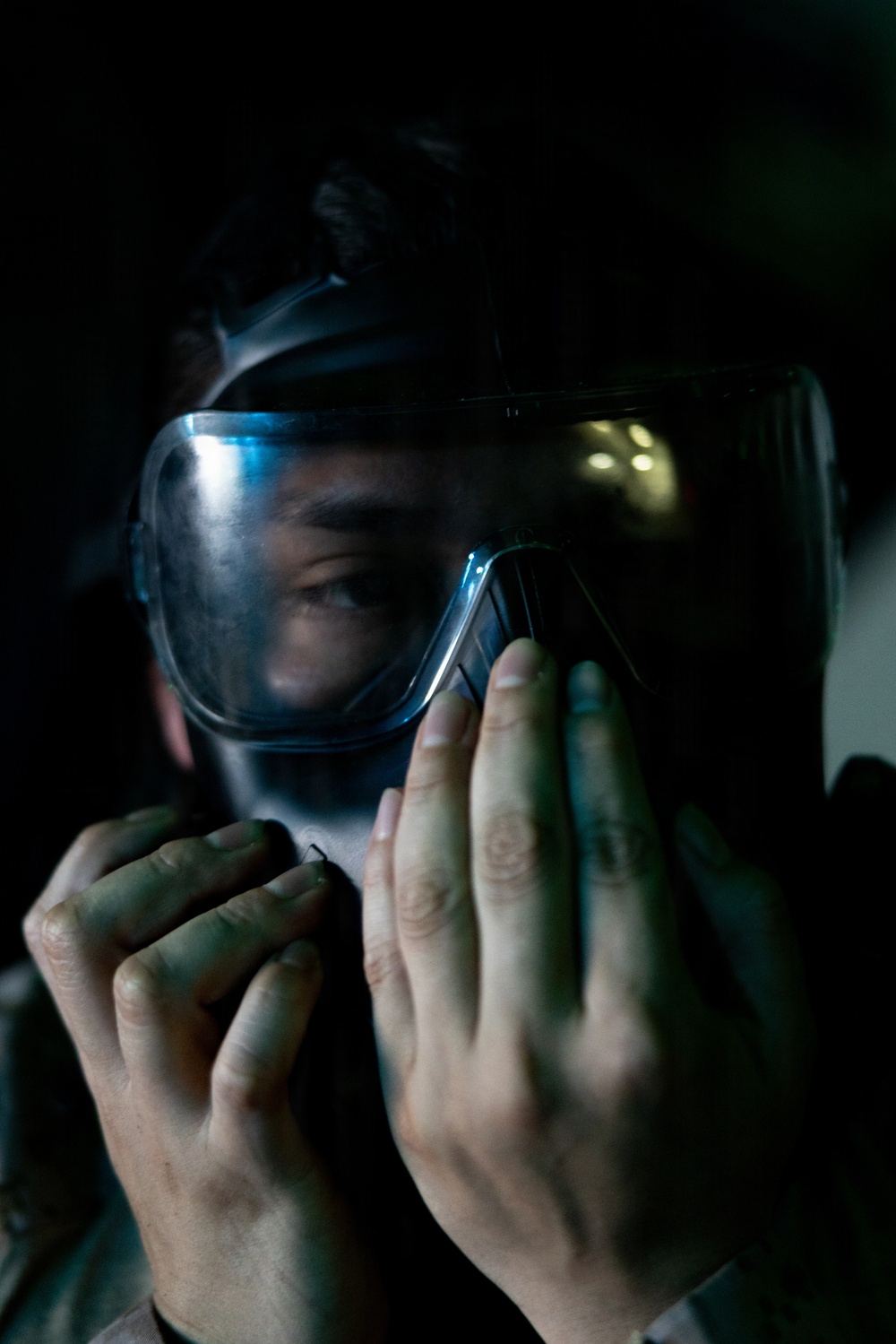 22nd MEU (SOC) | CLB-26 PTs during CBRN Drill Aboard USS San Antonio