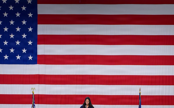 Navy dedicates MQ-25 hangar to fallen test pilot