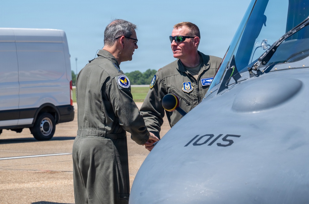 CSAF and CMSAF visit 908th Flying Training Wing