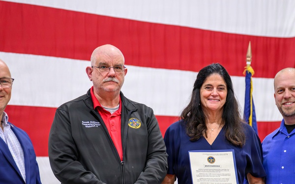 Navy dedicates MQ-25 hangar to fallen test pilot